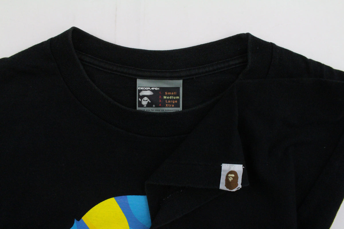 Bape Sweden Flag Big Ape Tee Black - SaruGeneral