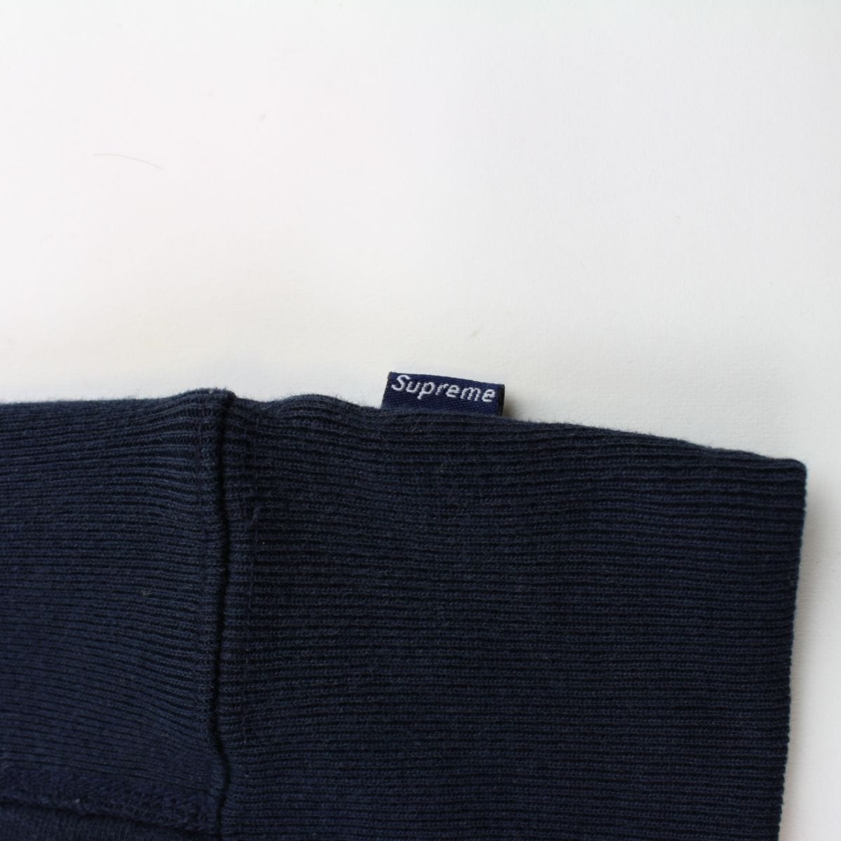 Supreme red on navy box logo crewneck early 2000's - SaruGeneral