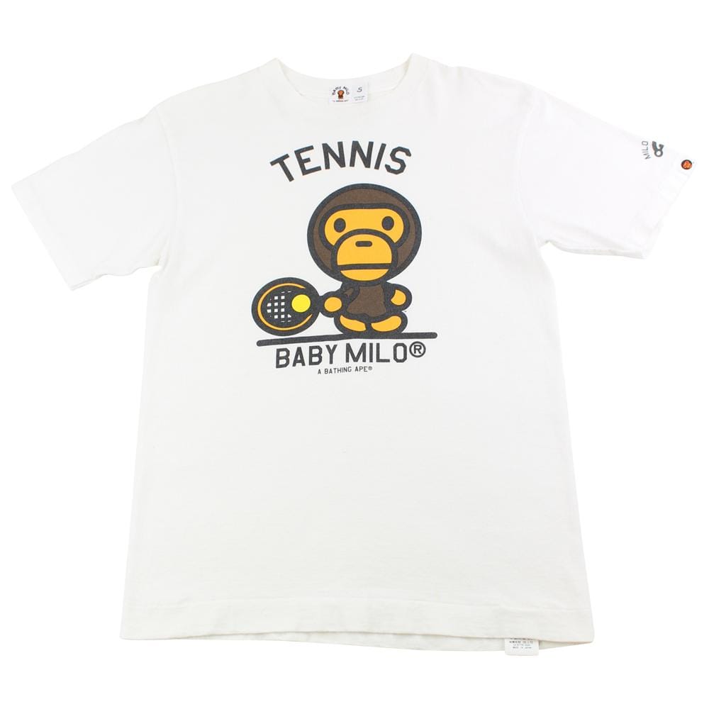 Bape milo tennis tee white - SaruGeneral
