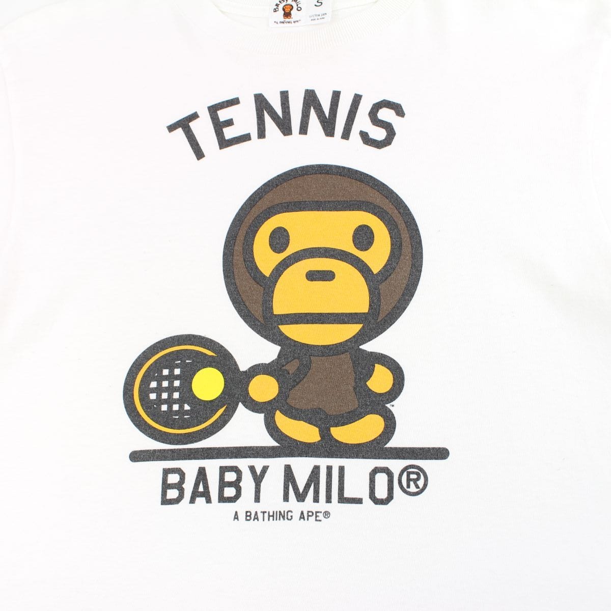 Bape milo tennis tee white - SaruGeneral