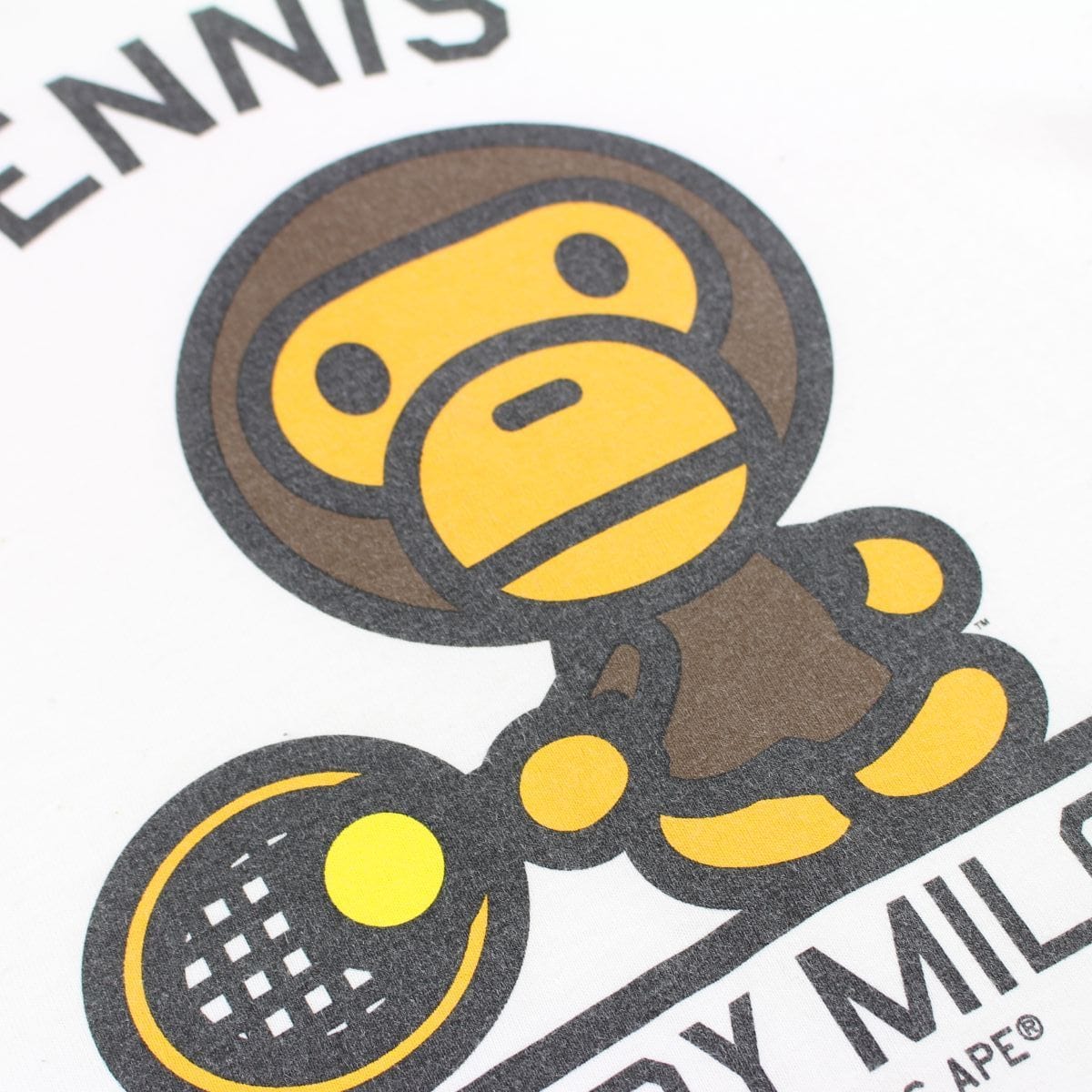 Bape milo tennis tee white - SaruGeneral