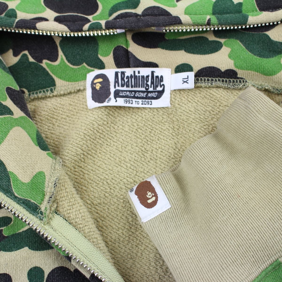 Bape abc green camo shark hoodie 2018 - SaruGeneral