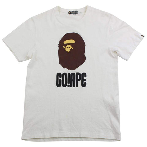 T-shirt blanc avec logo Bape Big Ape