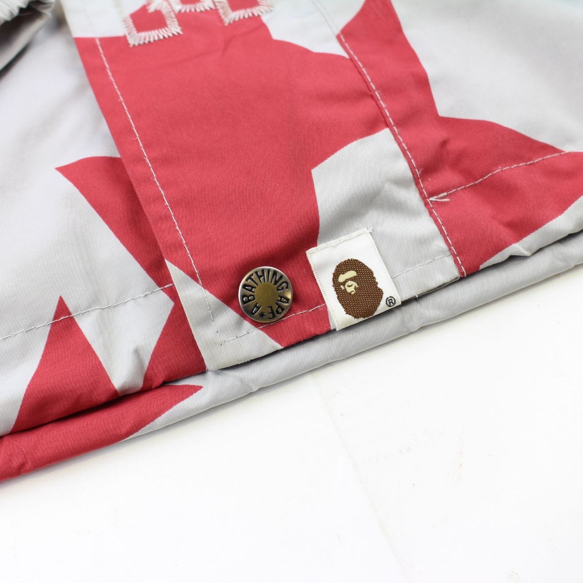 Bapesta snowboard jacket red grey - SaruGeneral