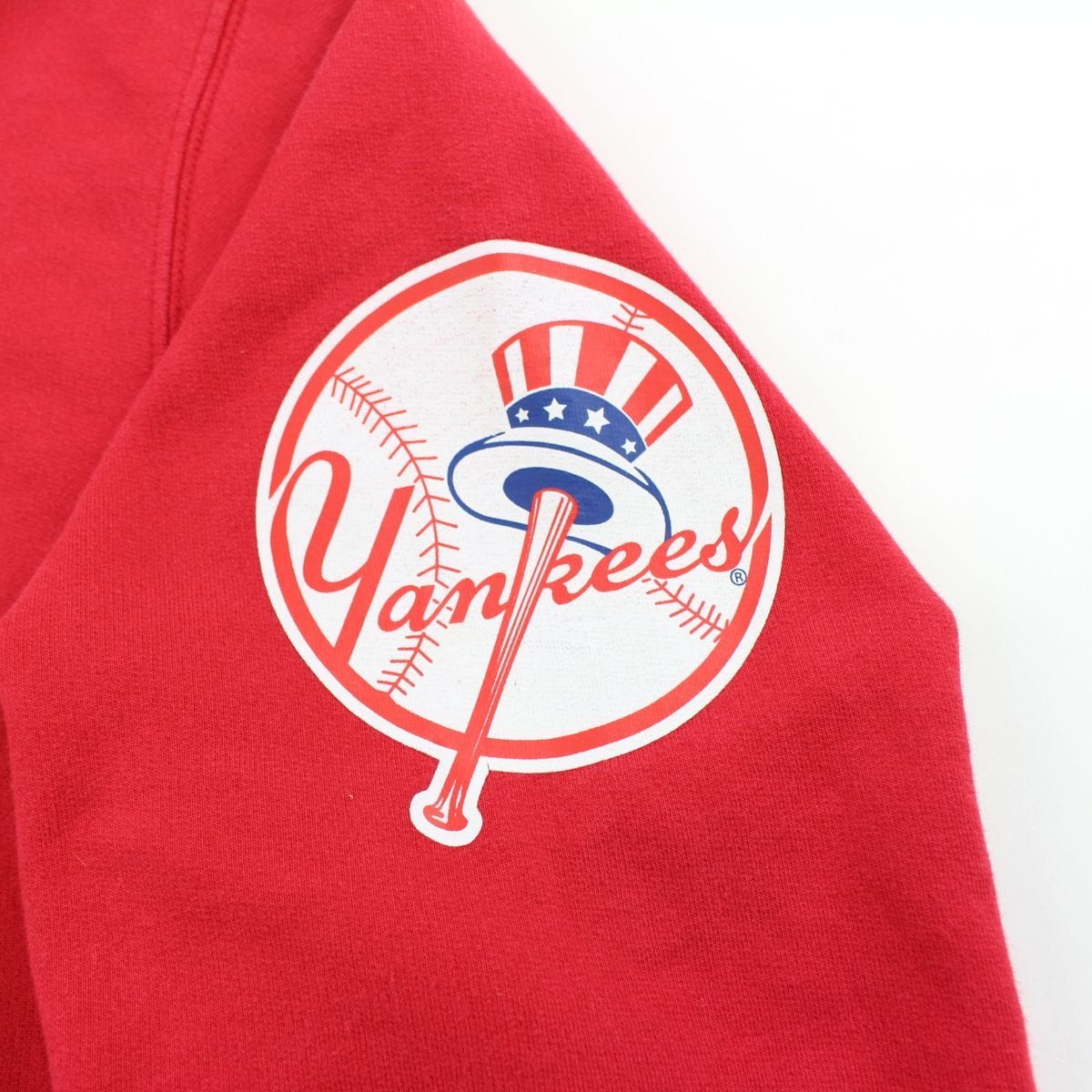 supreme x new york yankees hoodie red 2015 - SaruGeneral
