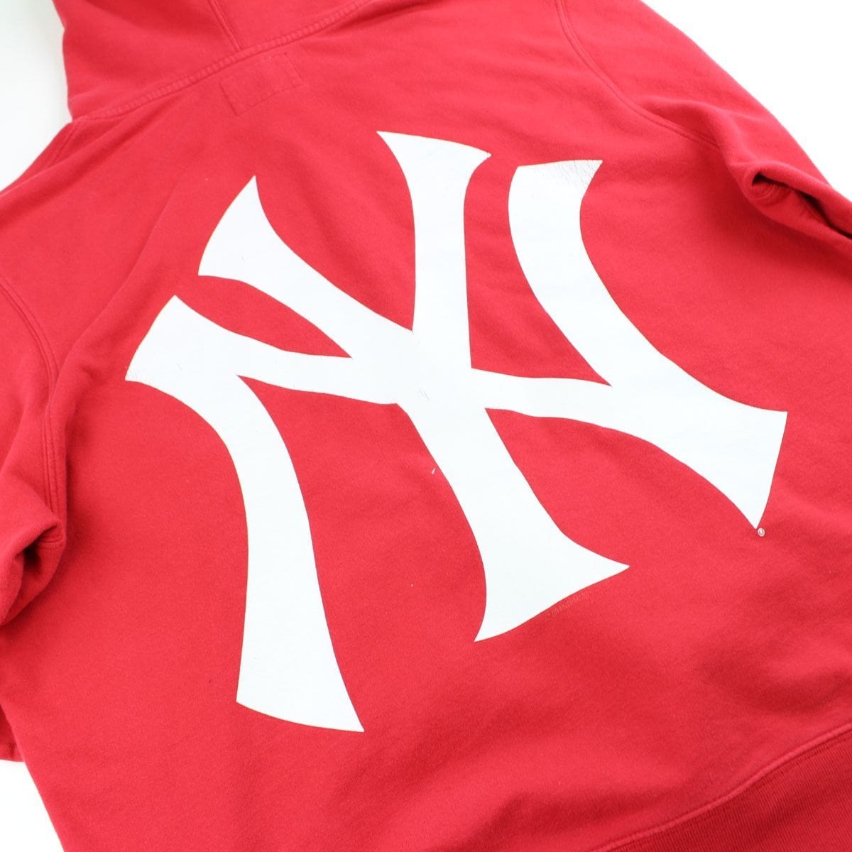 supreme x new york yankees hoodie red 2015 - SaruGeneral