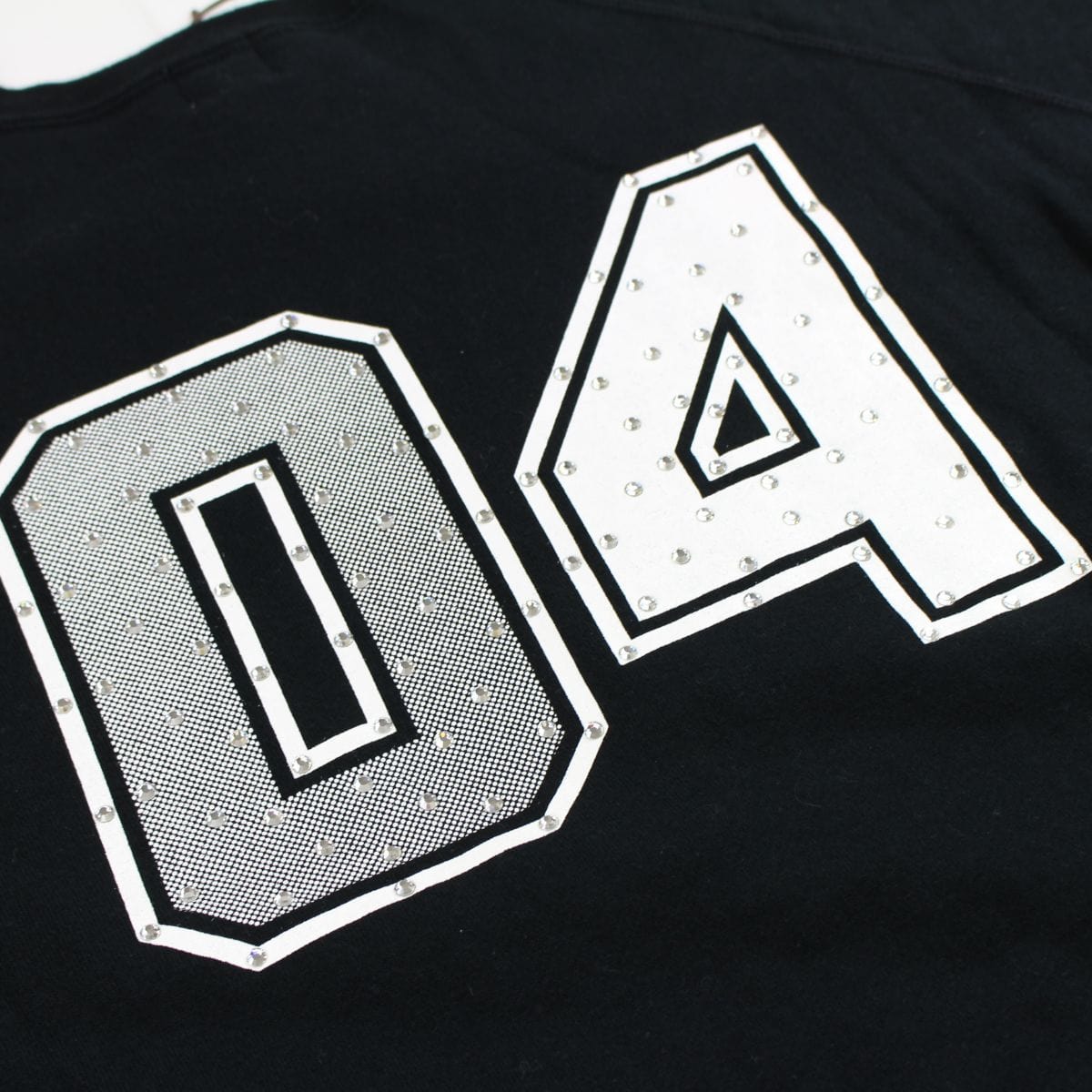 Bape swarovski 2004 text hoodie black - SaruGeneral