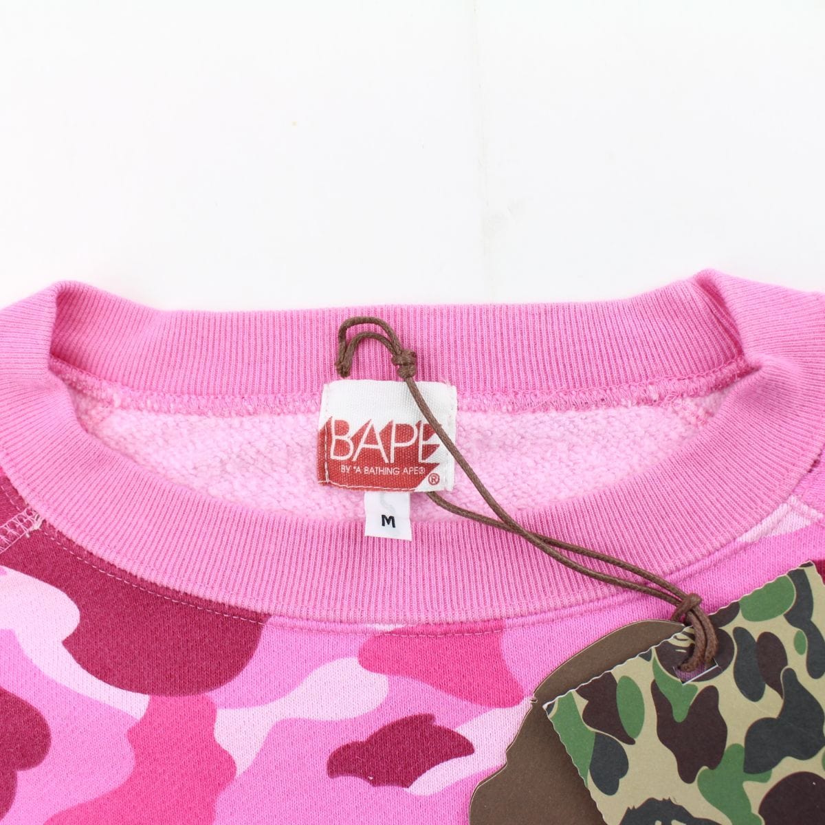 Bape pink camo swarovski crewneck 2005 - SaruGeneral
