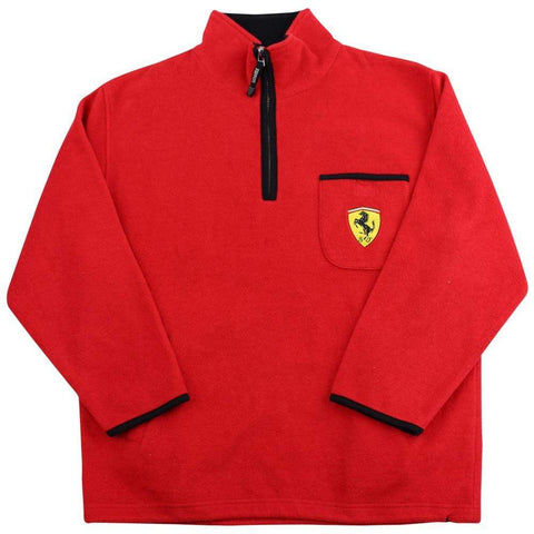 Polaire Ferrari Quarter Zip Rouge