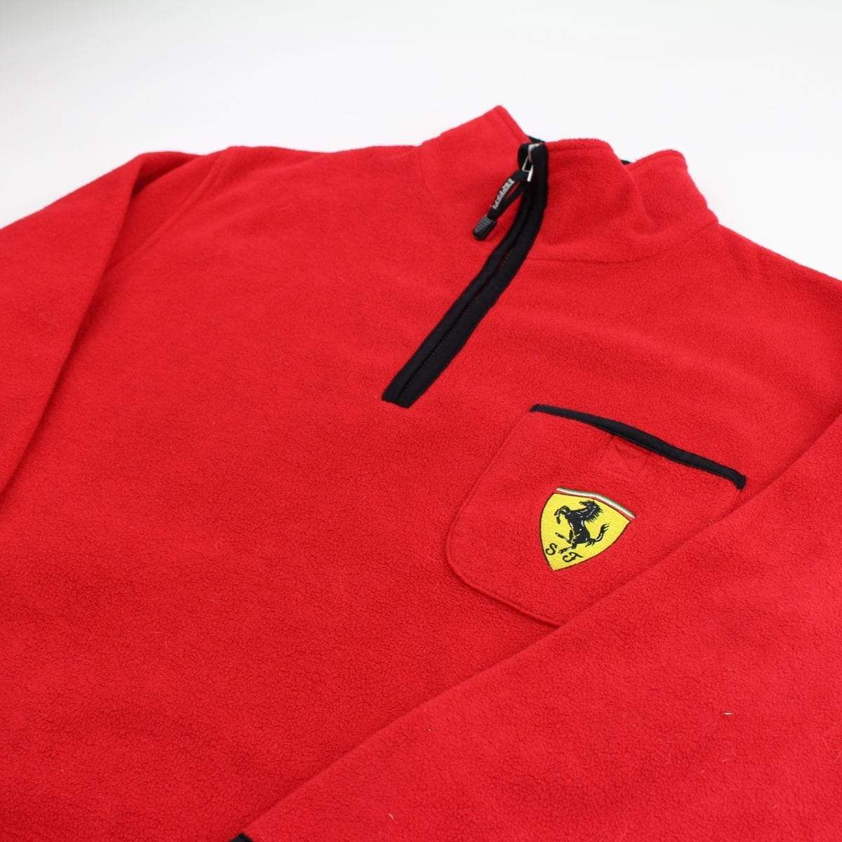 Ferrari Quarter Zip Fleece Red - SaruGeneral