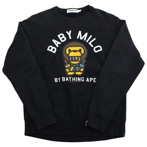 Pull ras du cou Bape Baby Milo Grill Chain noir