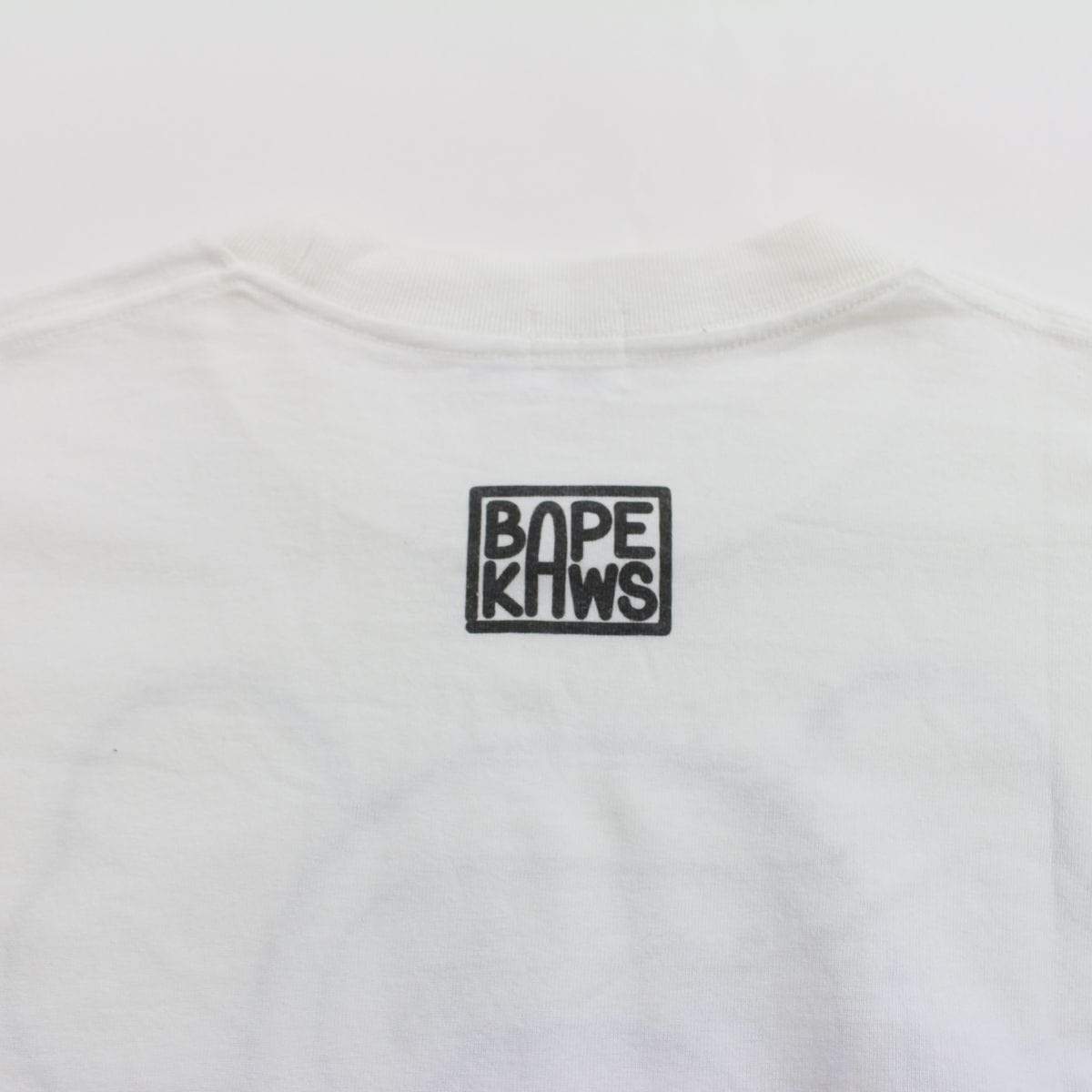 Bape x Kaws Milo Head Tee White - SaruGeneral
