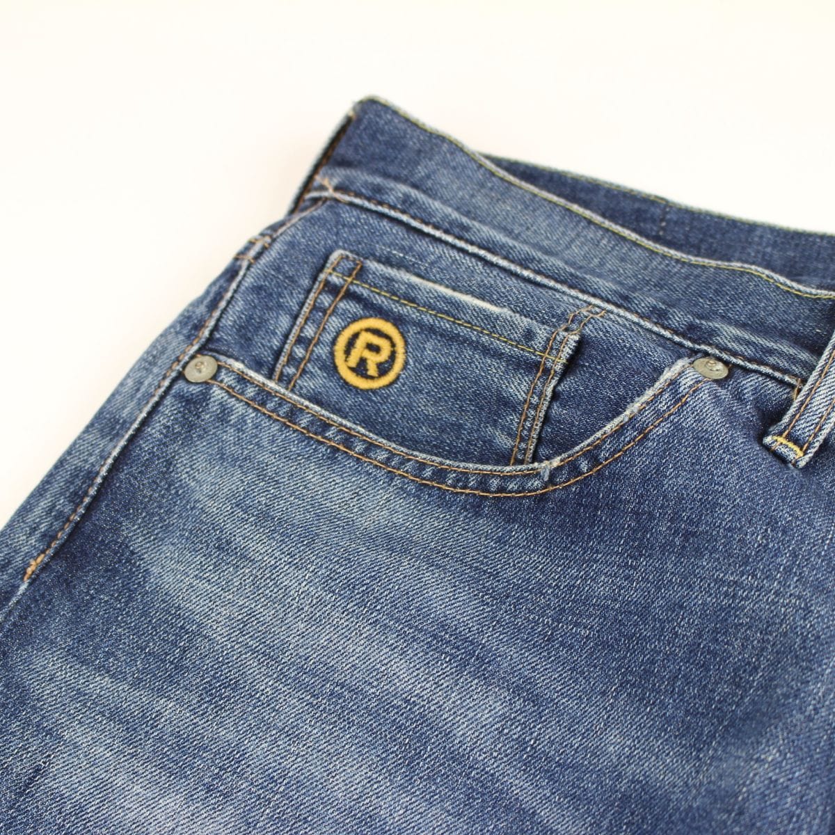 Bape crown big ape logo denim jeans - SaruGeneral