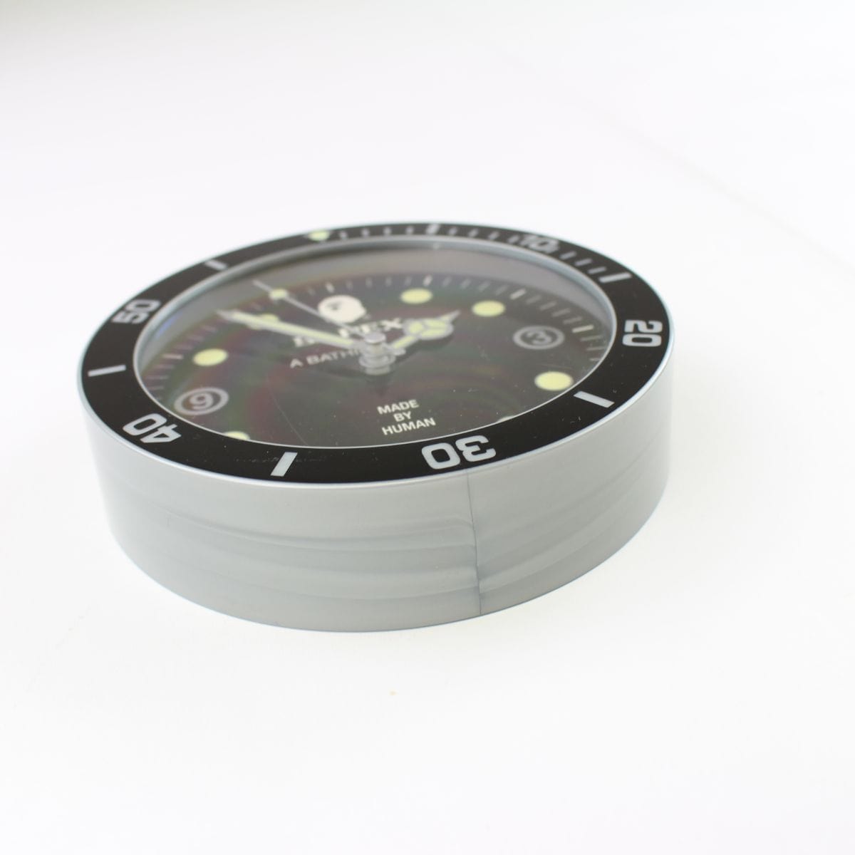Bape circular desk Clock w stand - SaruGeneral