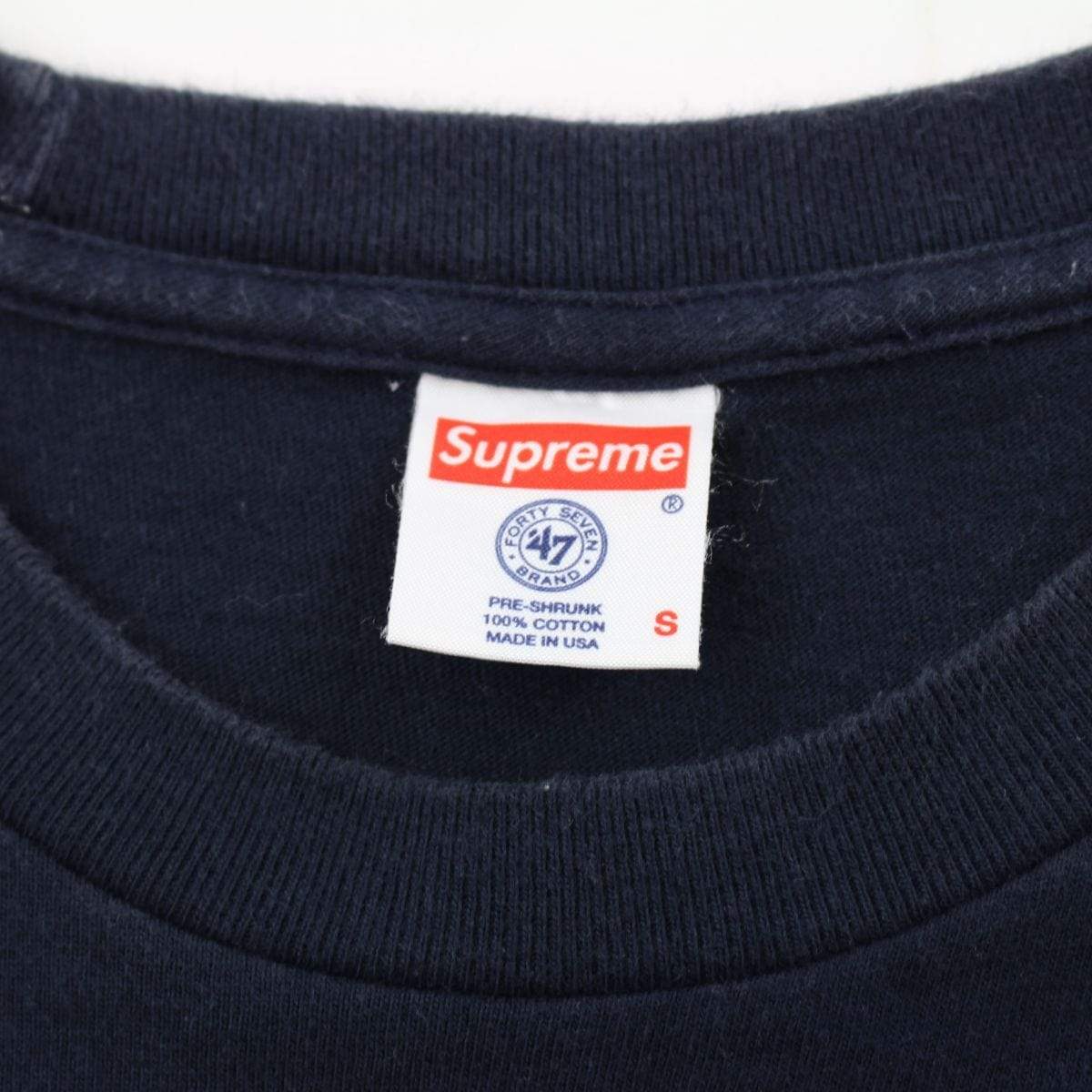 supreme x yankees tee navy 2015 - SaruGeneral