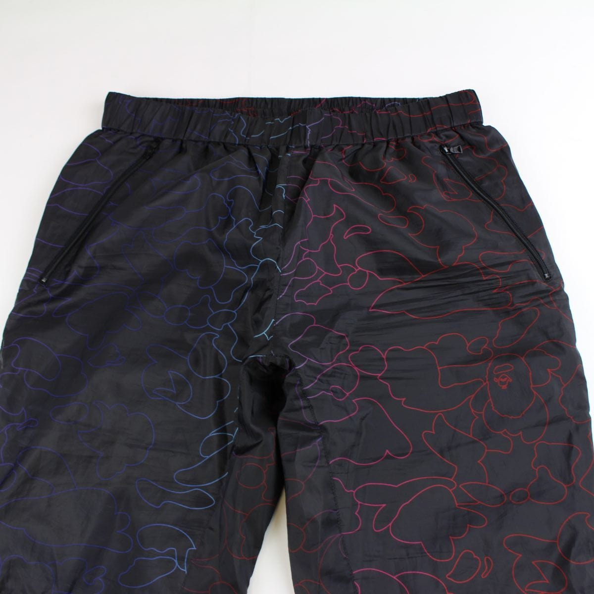 bape neon camo track pants black - SaruGeneral