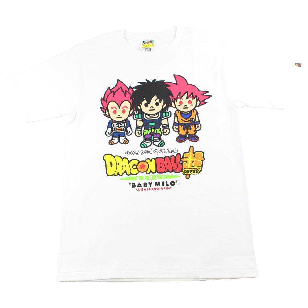 Bape x DBZ Three Figure Tee White 2020 - SaruGeneral