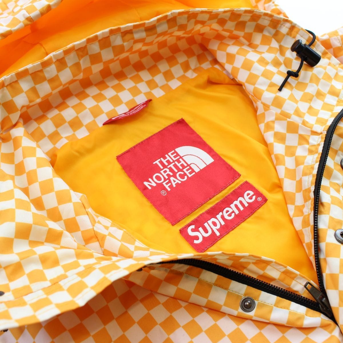 Supreme x TNF the north face checkered yellow 2012 - SaruGeneral