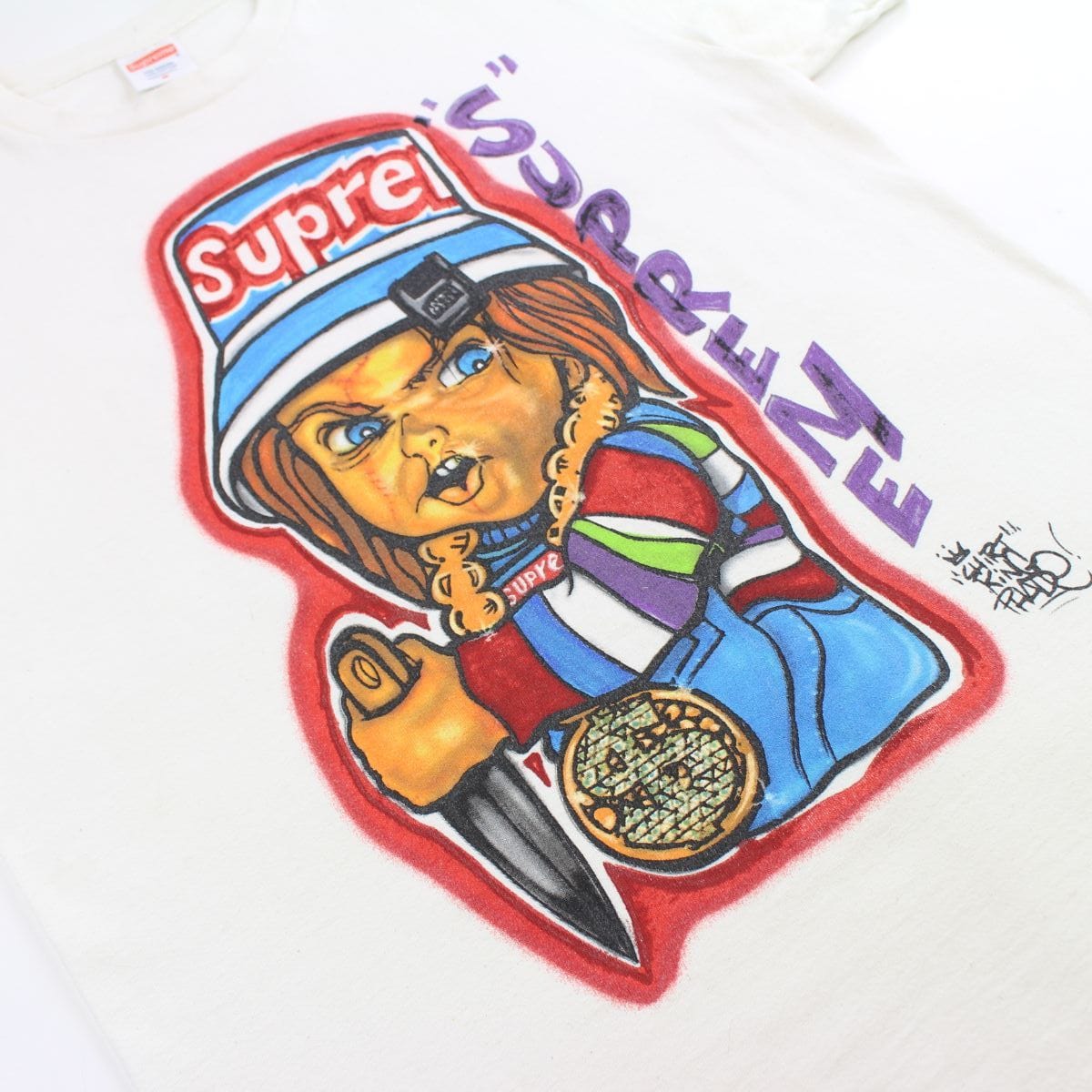 Supreme x Chucky Tee White 2014 - SaruGeneral