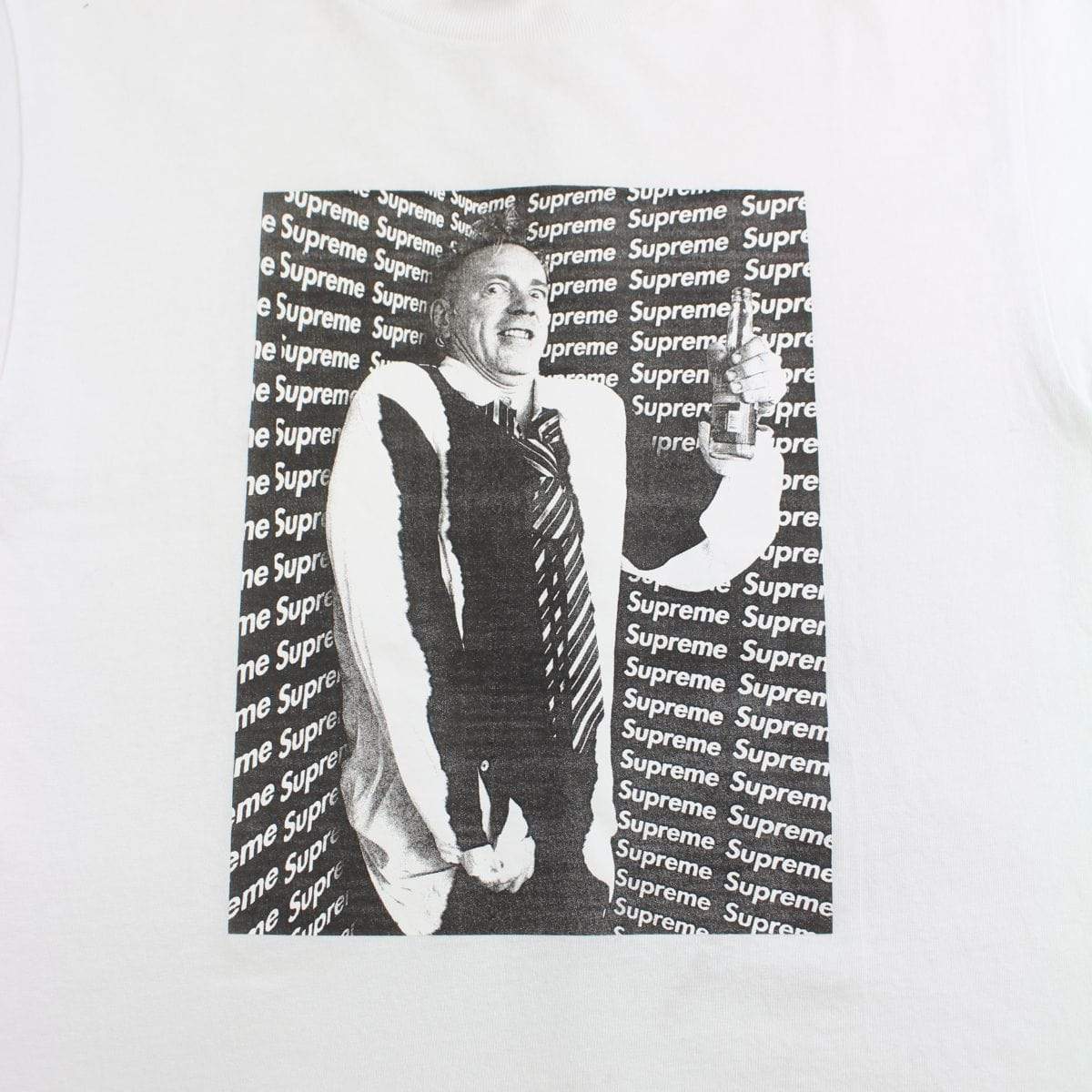 Supreme x John Lydon Tee White 2010 - SaruGeneral