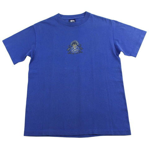 T-shirt Stussy Dragon bleu années 90