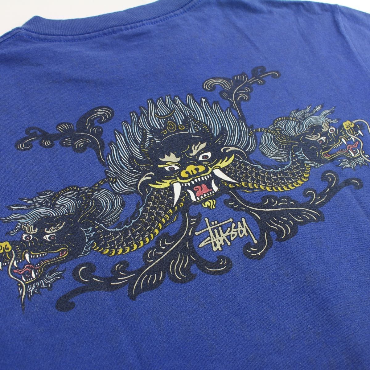 Stussy dragon tee blue 90s - SaruGeneral