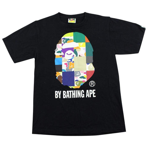T-shirt Bape ABC Multicamo Patchwork Big Ape noir