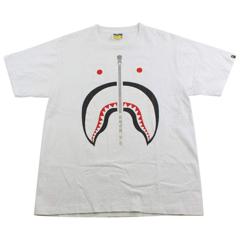 T-shirt Bape Black Shark Face Blanc