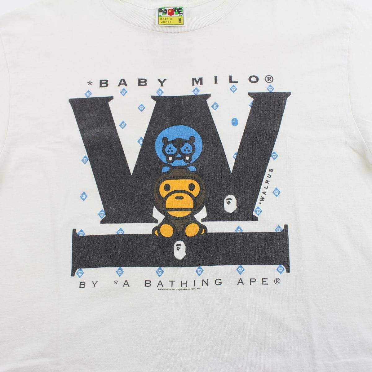 Bape Baby Milo Walrus Tee White - SaruGeneral
