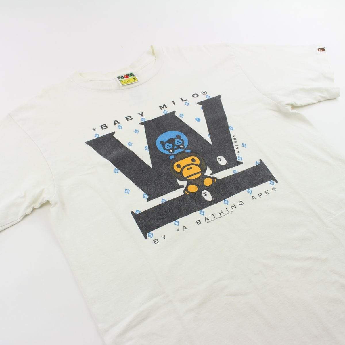 Bape Baby Milo Walrus Tee White - SaruGeneral