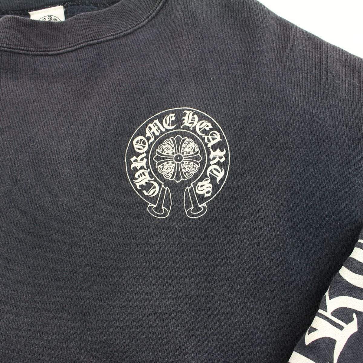 Chrome Hearts Logo Crewneck Black - SaruGeneral