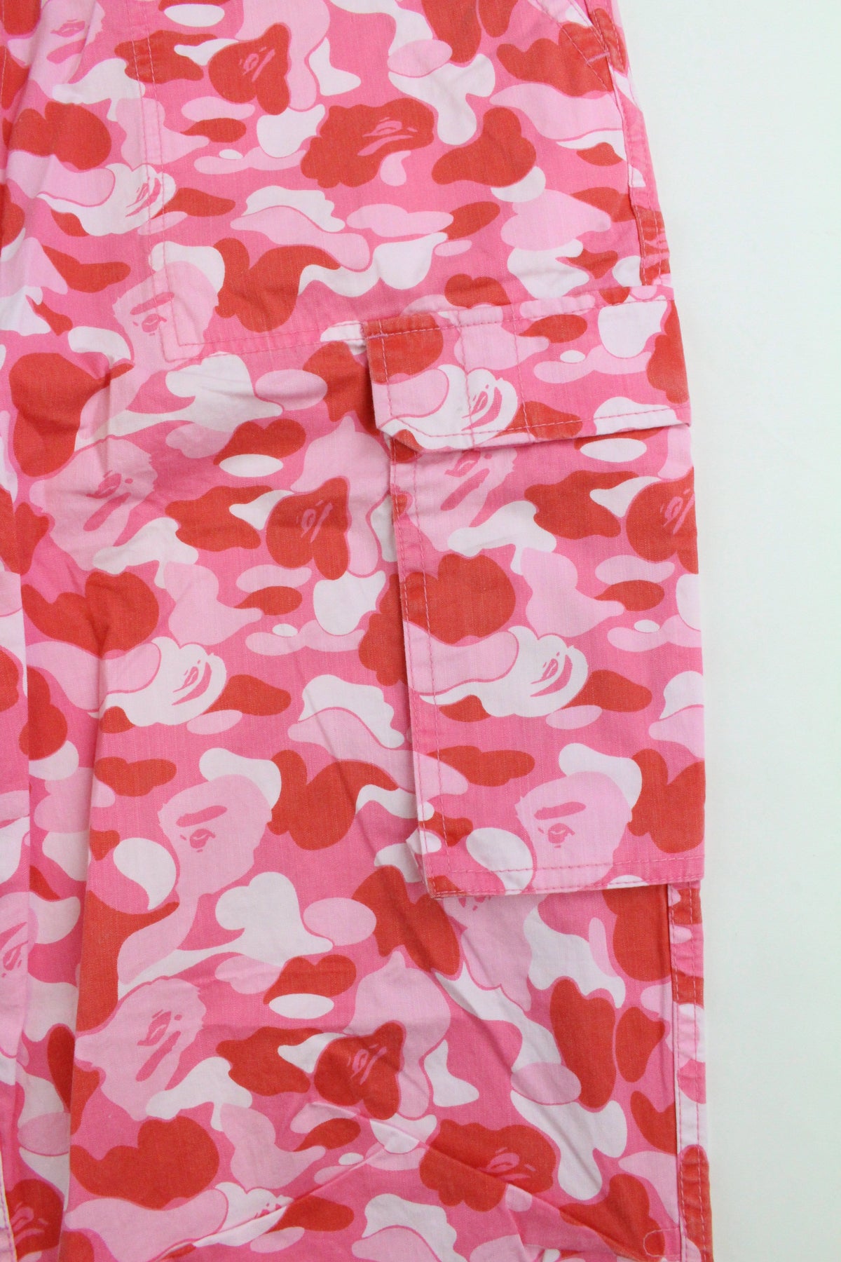 Bape ABC Pink Camo Cargo Pants - SaruGeneral