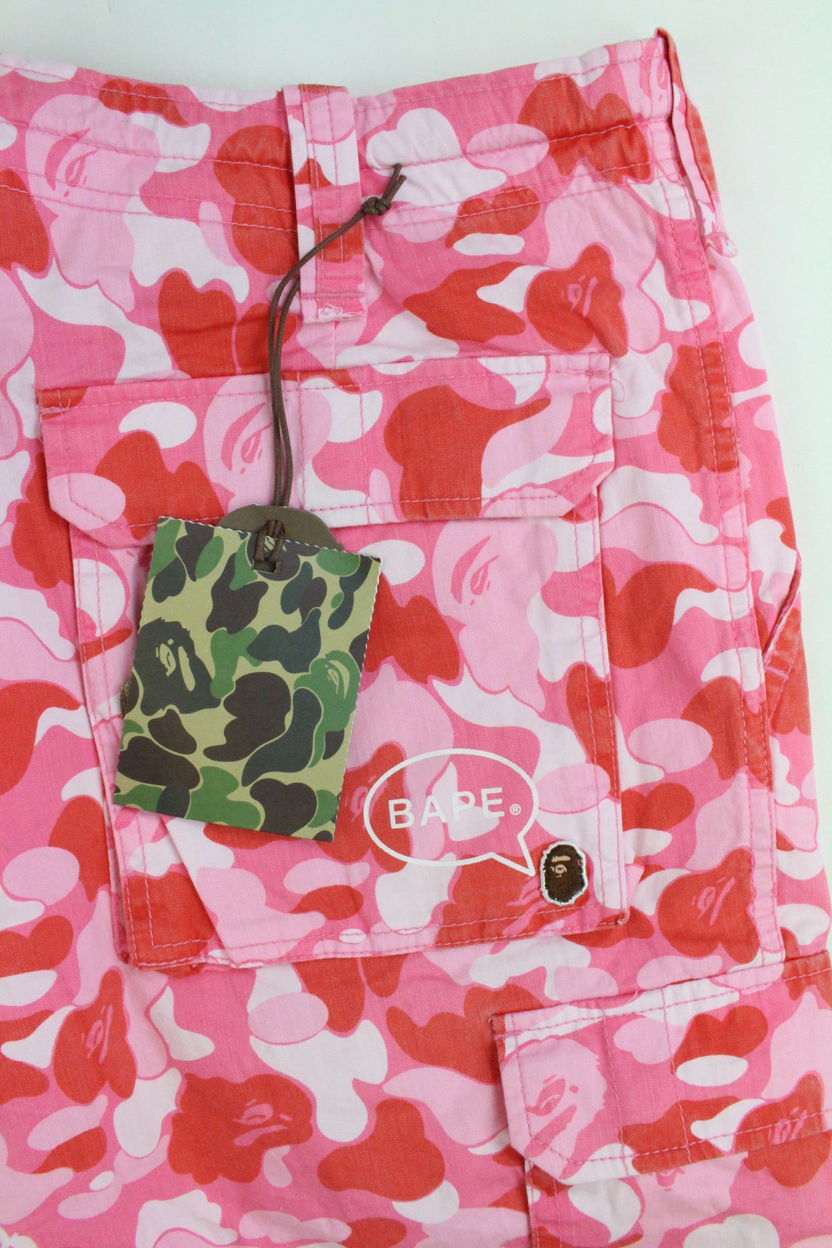 Bape ABC Pink Camo Cargo Pants - SaruGeneral