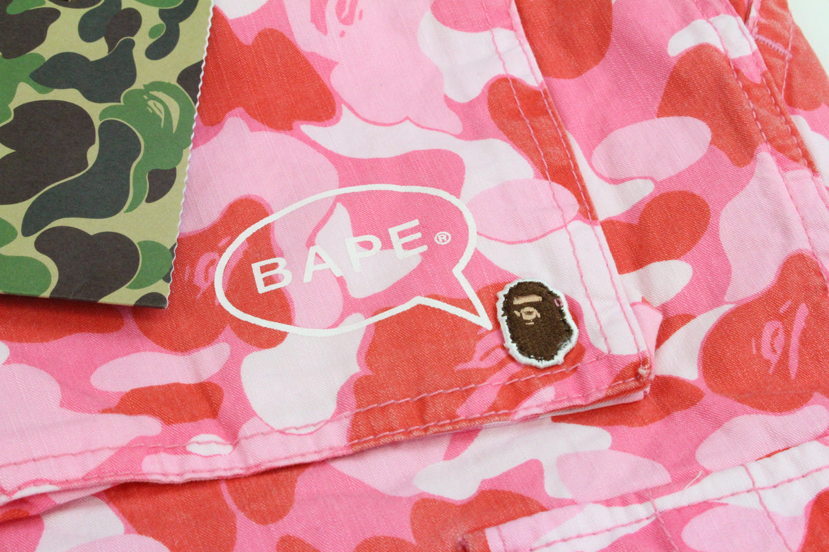Bape ABC Pink Camo Cargo Pants - SaruGeneral
