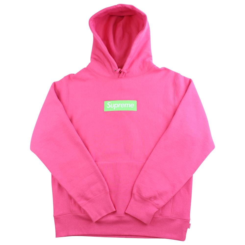supreme magenta box logo hoodie 2017 - SaruGeneral