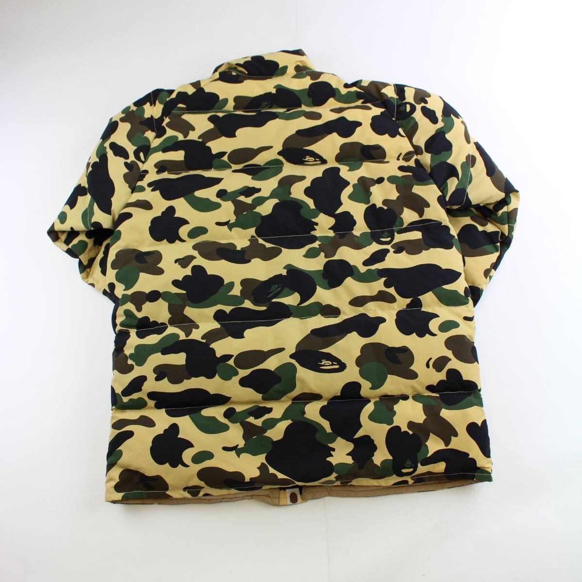 bape 1st yellow camo puffer jacket - SaruGeneral