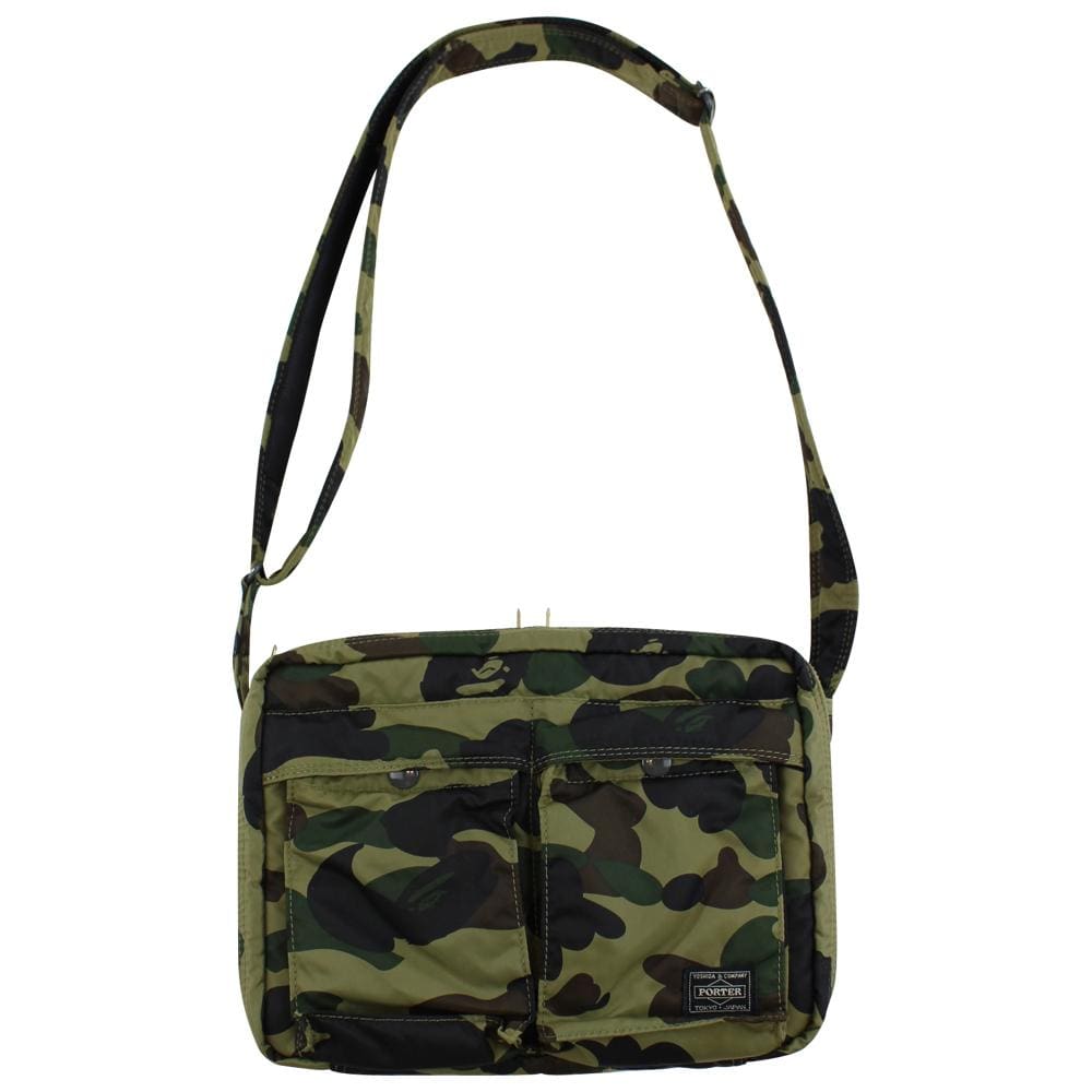 Bape 1st Green Camo Porter Bag - SaruGeneral
