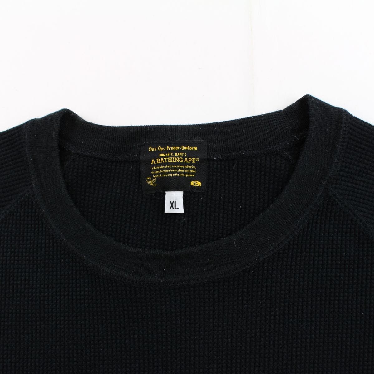 Bape Point head thermal LS black - SaruGeneral