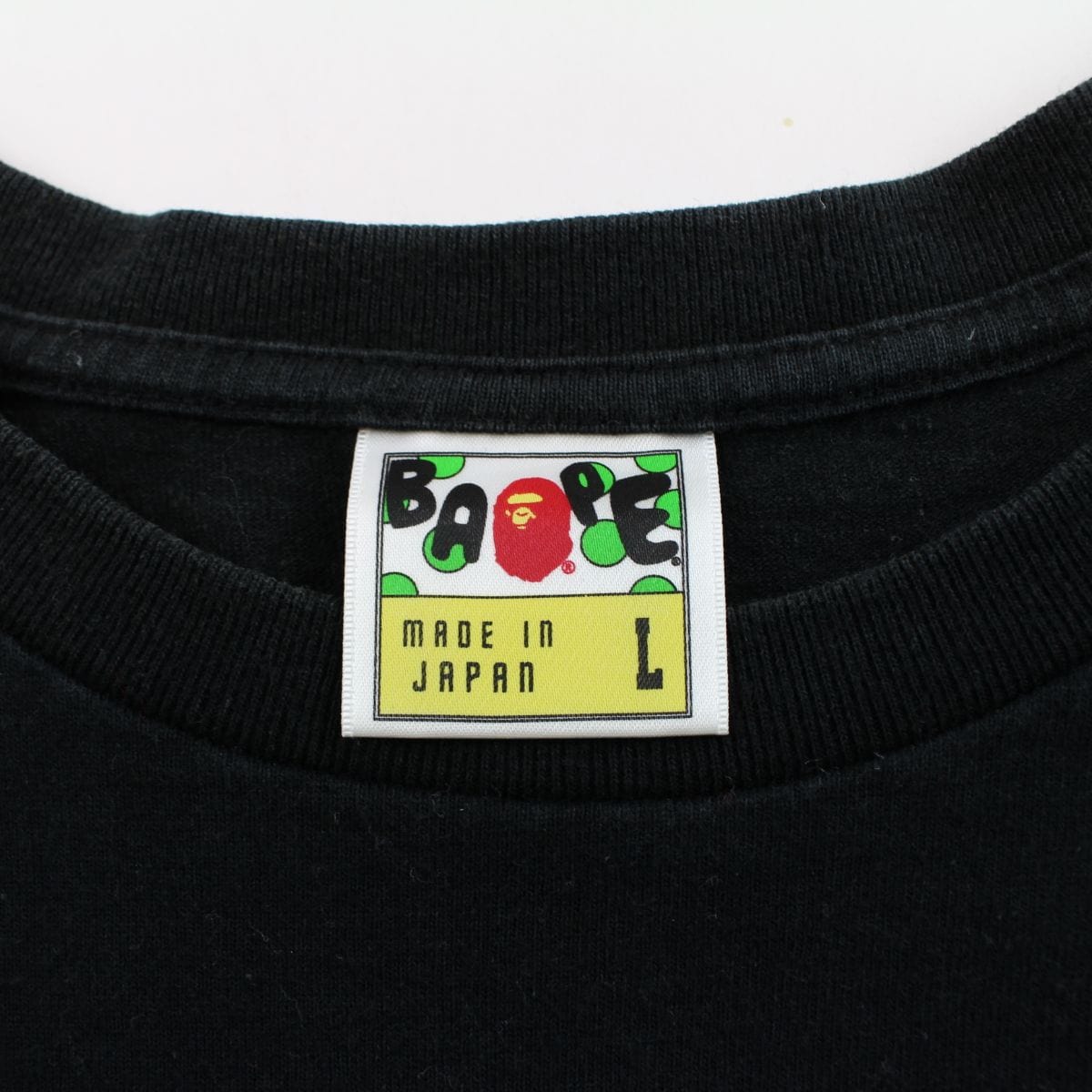 bape x bearbrick college logo tee black - SaruGeneral