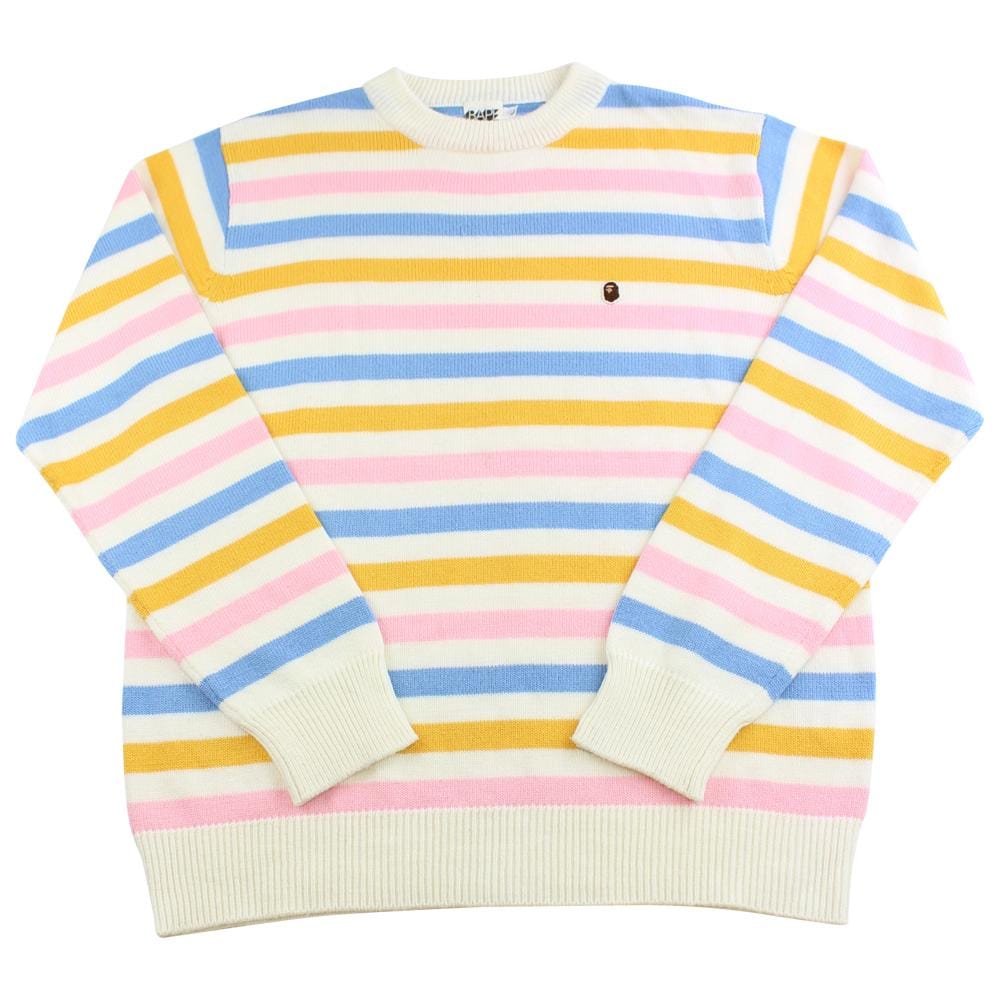 bape candy stripe wool sweatshirt - SaruGeneral
