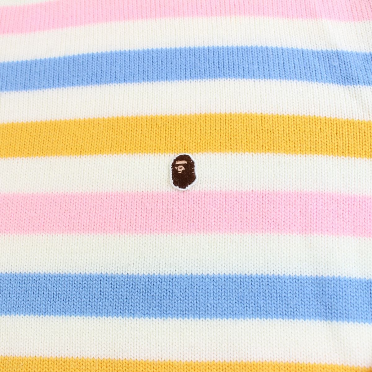 bape candy stripe wool sweatshirt - SaruGeneral