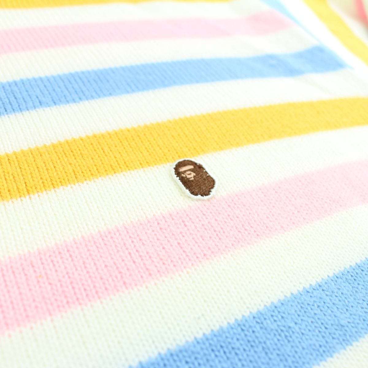 bape candy stripe wool sweatshirt - SaruGeneral