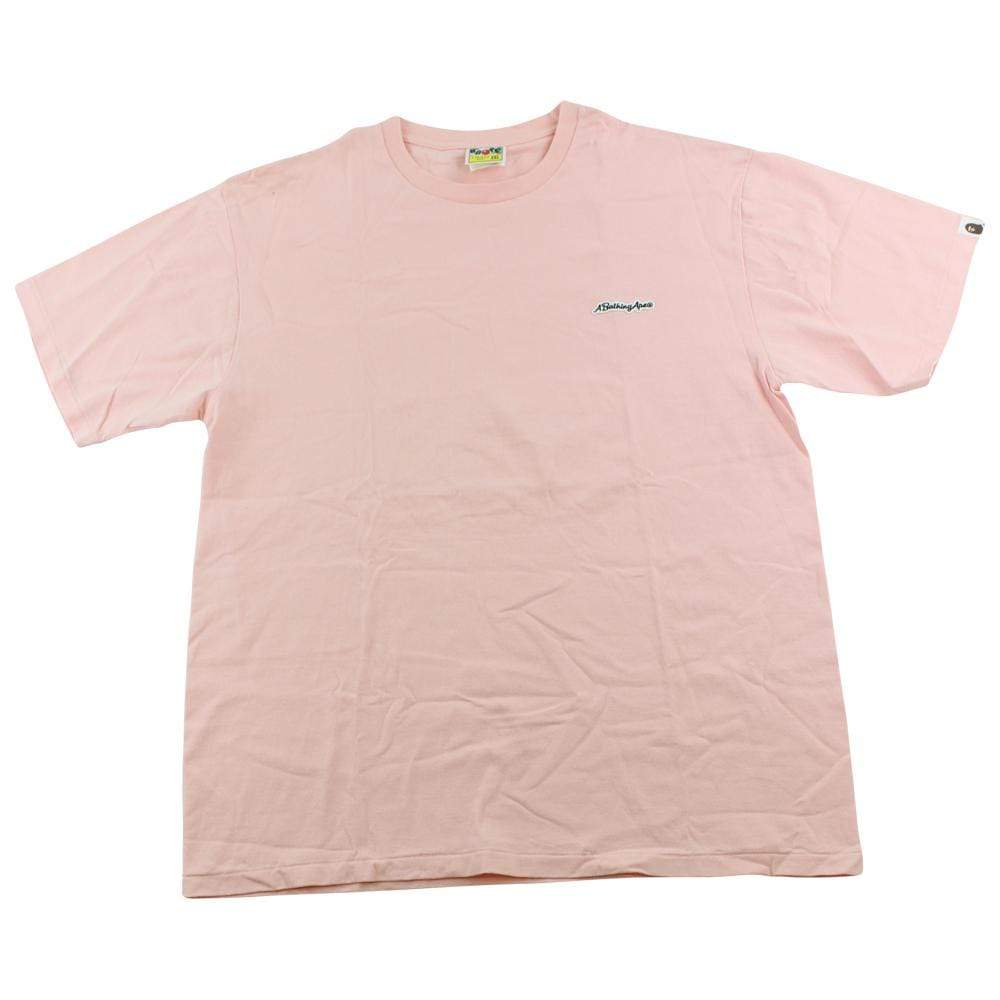 Bape A Bathing Ape Logo Tee Pink - SaruGeneral