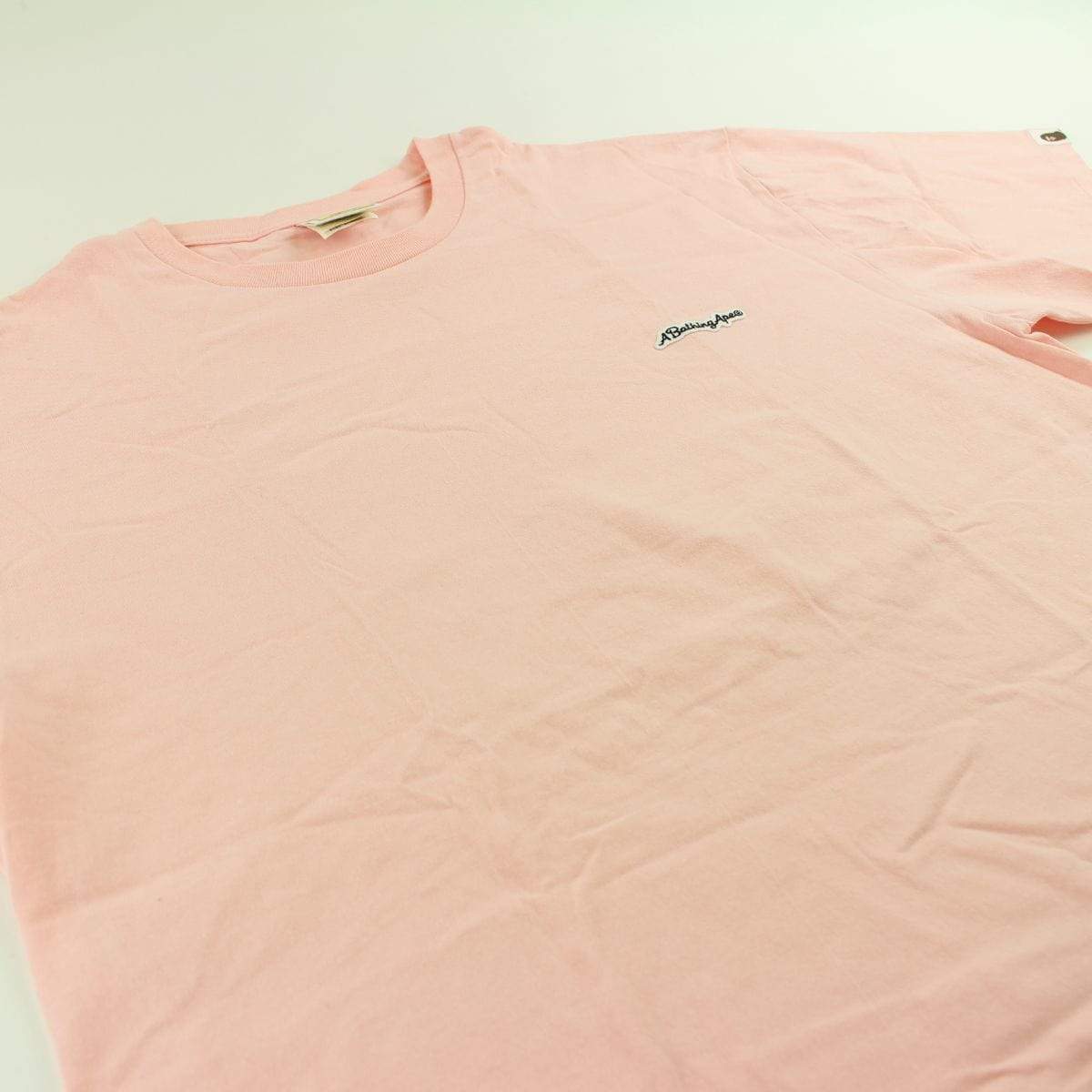 Bape A Bathing Ape Logo Tee Pink - SaruGeneral