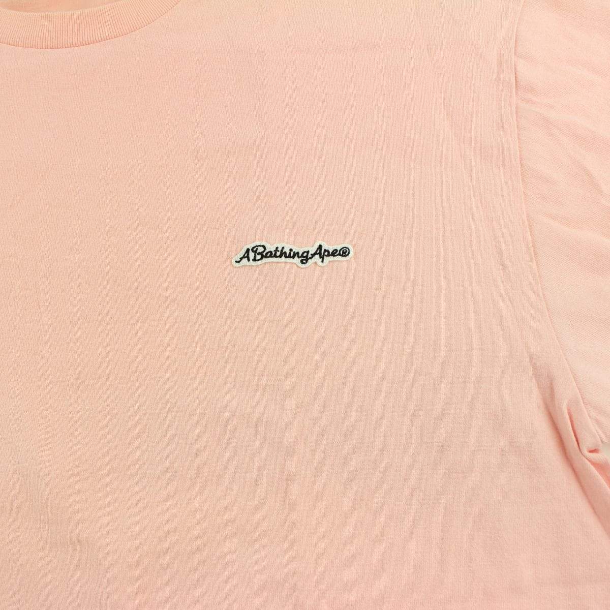 Bape A Bathing Ape Logo Tee Pink - SaruGeneral