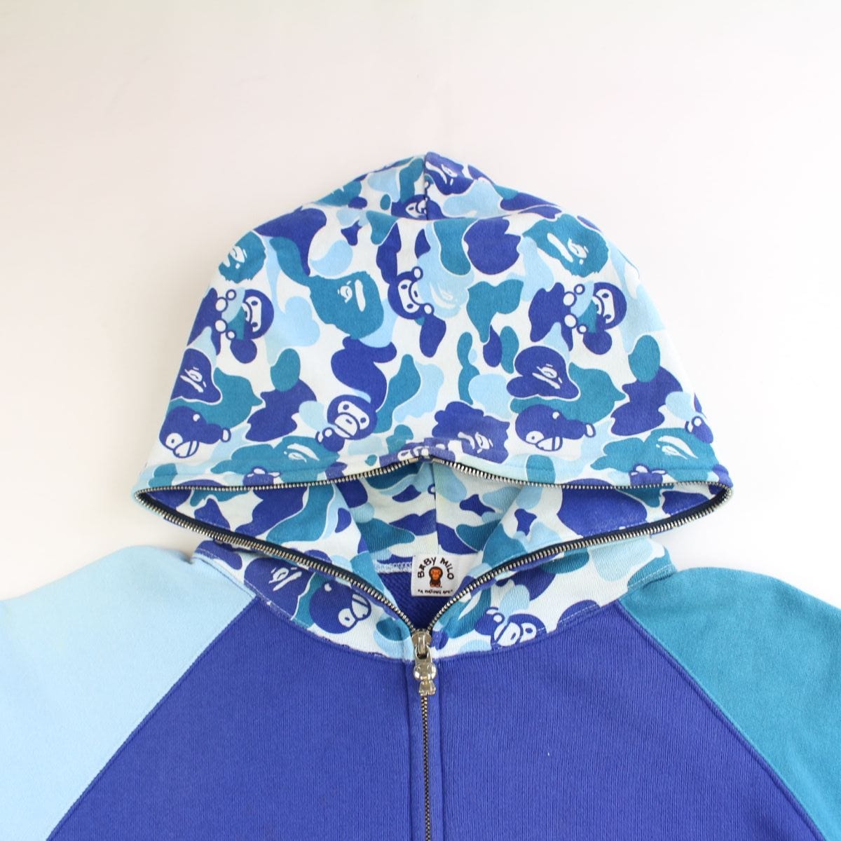 Bape abc milo blue Camo full zip L - SaruGeneral