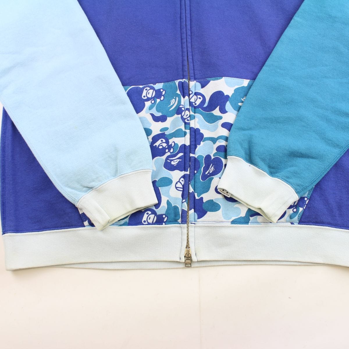 Bape abc milo blue Camo full zip L - SaruGeneral