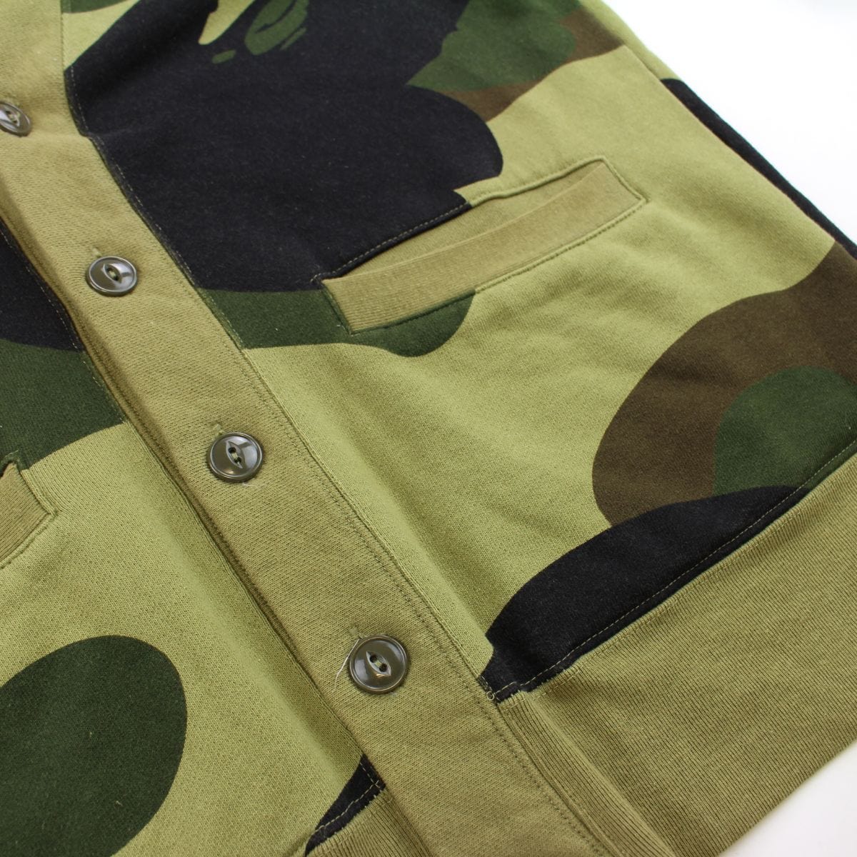Bape 1st green camo cardigan Mid 90s - SaruGeneral