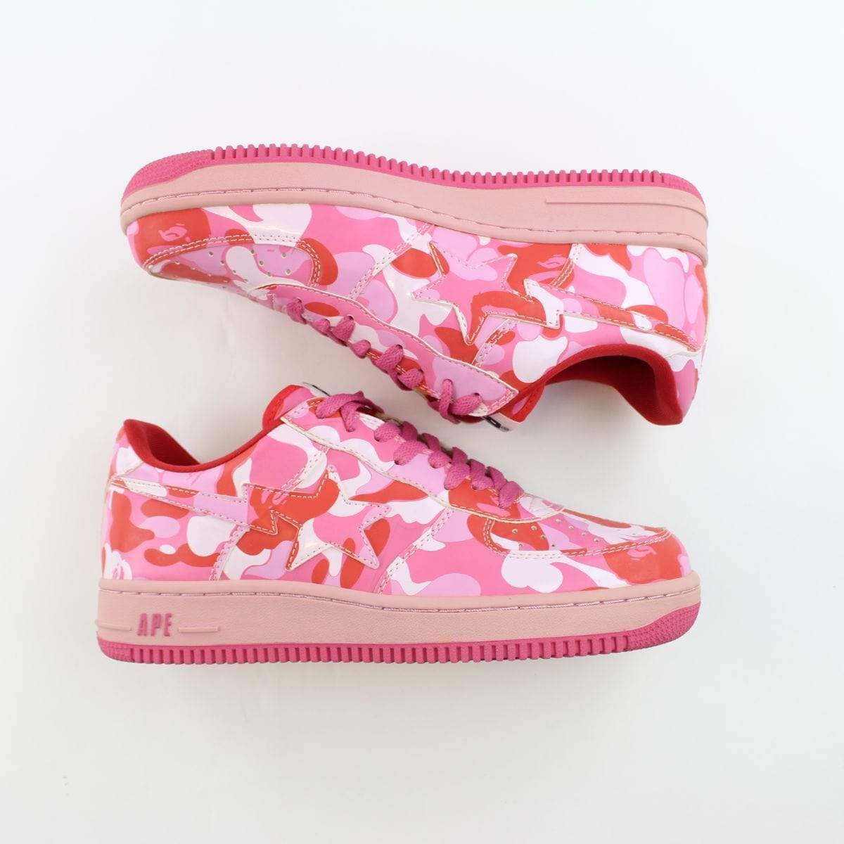 Bape ABC Pink Camo Bapesta - SaruGeneral
