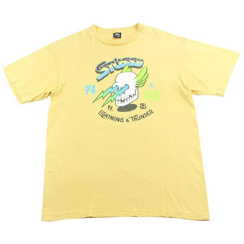 T-shirt Stussy Lightening Jaune